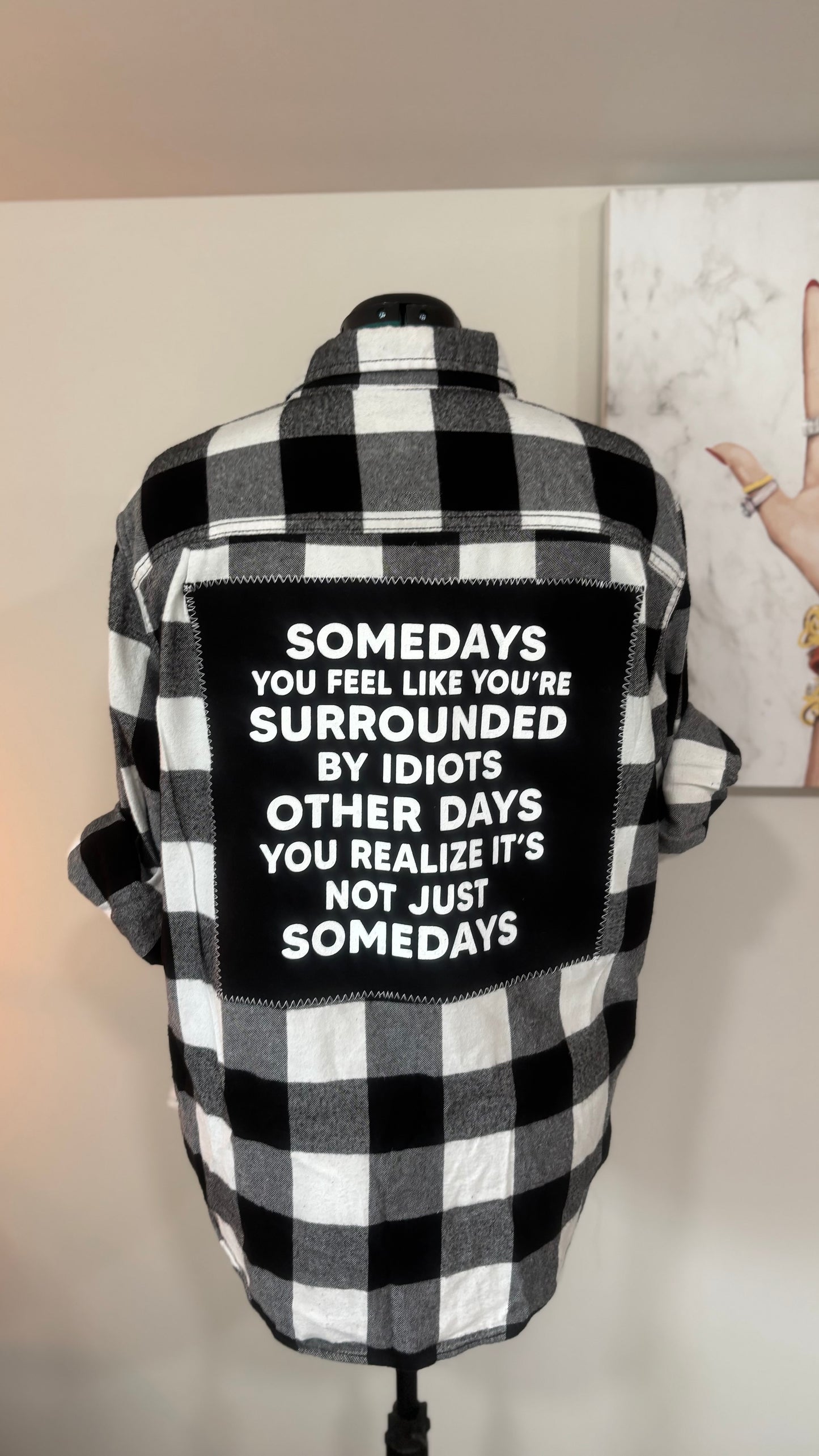 Some Days You Feel Like - Refashioned Flannel