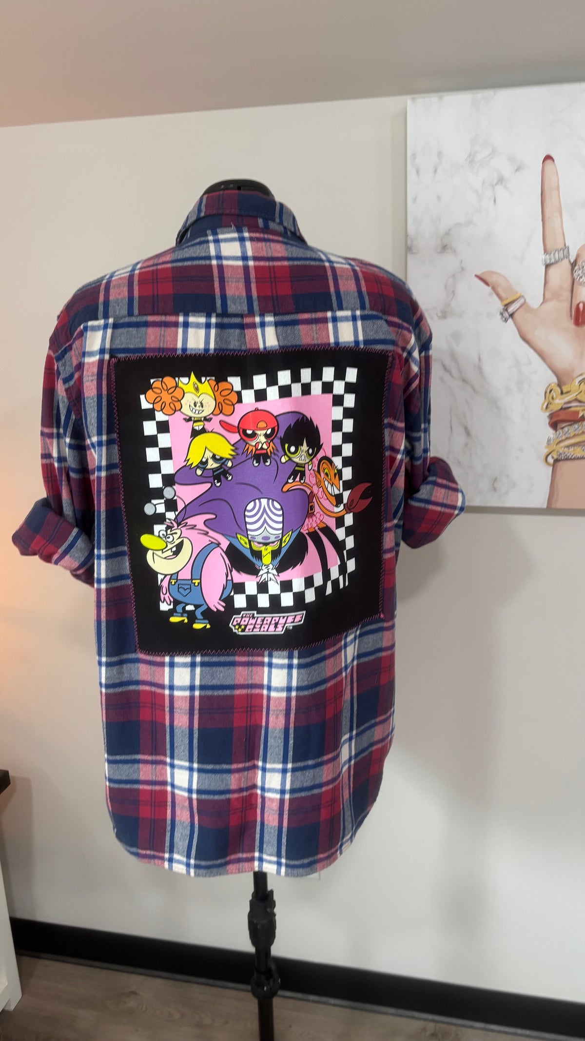 Powerpuff Girls - Refashioned Flannel
