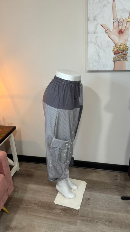 Upcycled Men’s Shirt Balloon Pants | Handmade| One of a Kind