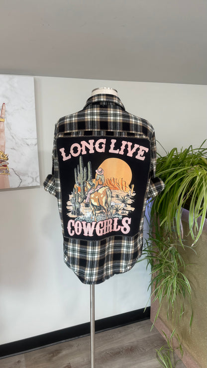 Long Live Cowgirls - Refashioned Flannel
