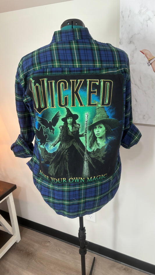 Wicked Make Your Own Magic - Refashioned Flannel