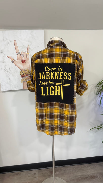 Even In The Darkness - Refashioned Flannel