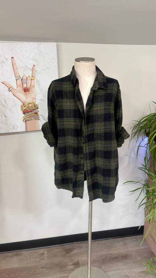 Baby Yada (Grogu) - Refashioned Flannel