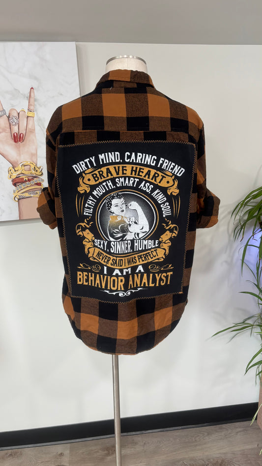 I Am A Behavior Analyst - Refashioned Flannel