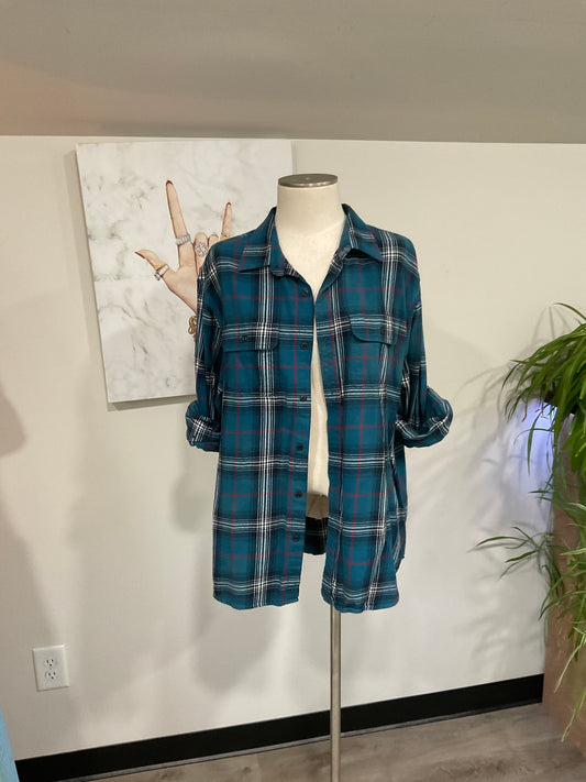 She’s Beauty She’s Grace  - Refashioned 100% Cotton Mens Shirt