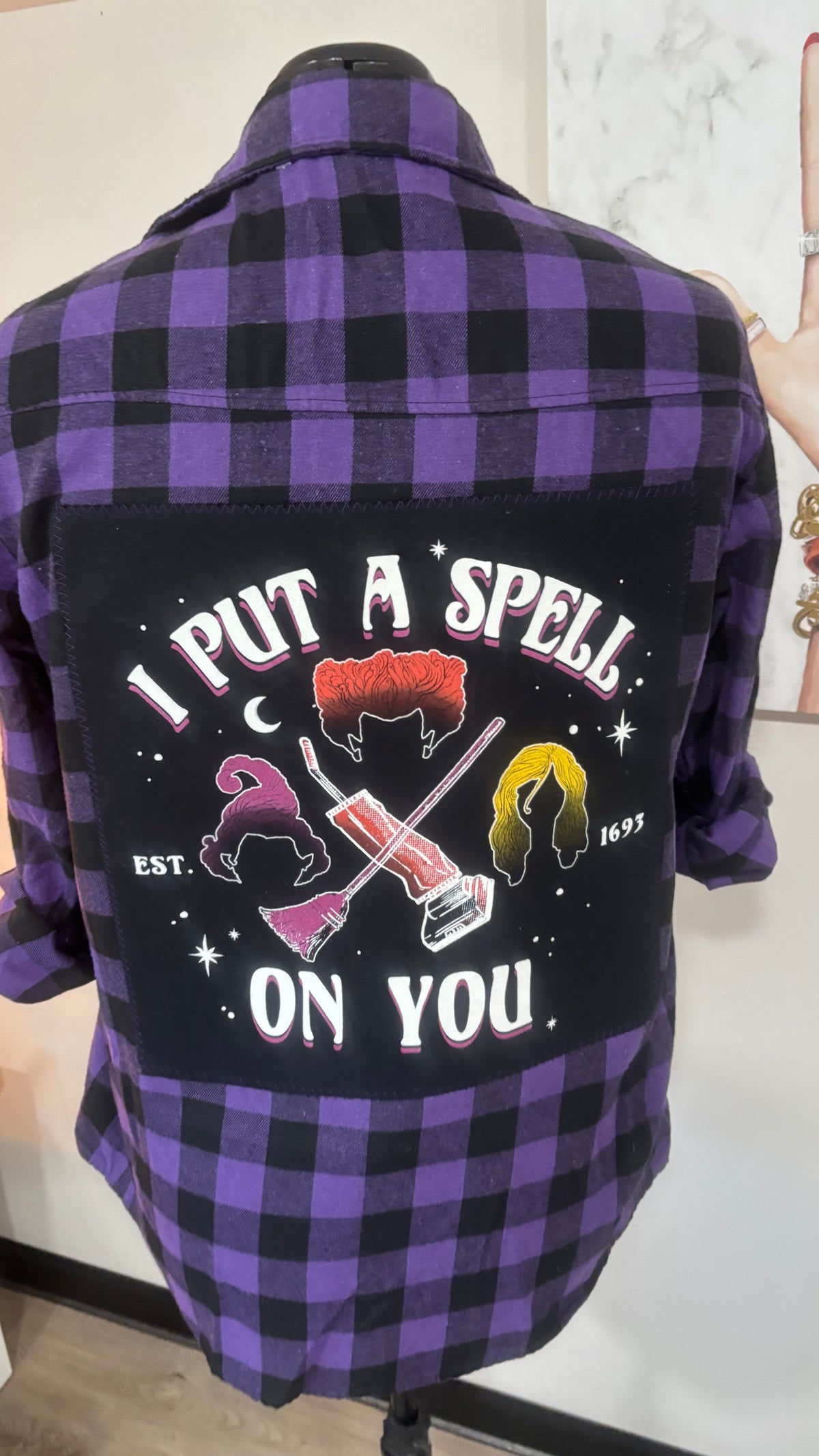 I Put A Spell On You (Hocus Pocus) - Refashioned Flannel