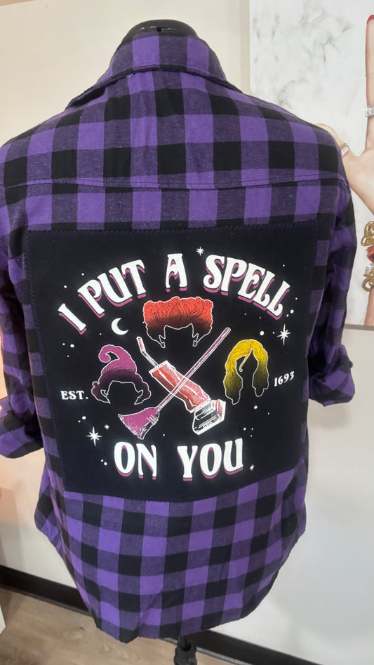 I Put A Spell On You (Hocus Pocus) - Refashioned Flannel