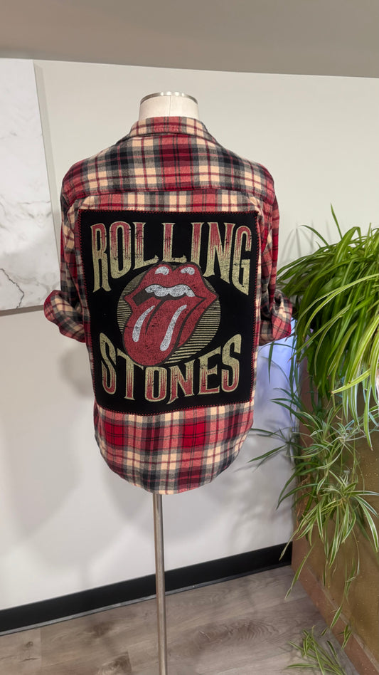 Rolling Stones - Refashioned Flannel