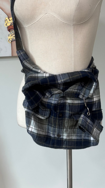 SDLovely ReFashioned™ Upcycled Flannel Crossbody Bags