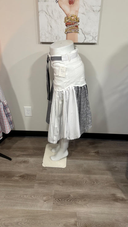 Upcycled Denim Men’s Shirt Skirt | One-of-a-Kind